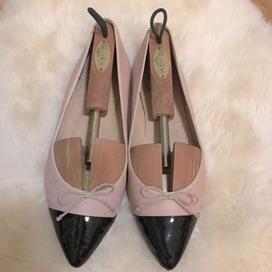 J Crew Gemma Ballet Flats size 9 cap toe leather